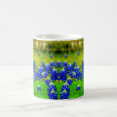 テキサス州ブルーボンネットヒルカントリーワイルドフラワー自然 コーヒーマグカップ (中央)