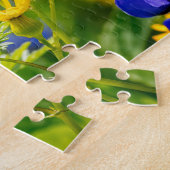 テキサス州ブルーボンネットフラワーと黄色 ジグソーパズル (側面)