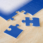 テキサス州ブルーボンネットフラワーオンホワイトとグラフィックス ジグソーパズル (側面)