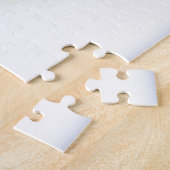 テキサス州ブルーボンネットフラワーオンホワイトとグラフィックス ジグソーパズル (側面)