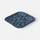 テキサス州ブルーボンネットフローラブルー ペーパープレート (傾斜あり)