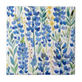 テキサス州ブルーボンネットフローラ繰り返し タイル (正面)