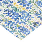 テキサス州ブルーボンネットワイルドフラワーパターン ショートテーブルランナー (コーナー)