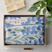 テキサス州ブルーボンネットワイルドフラワーパターン 薄葉紙 (ギフト)