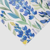 テキサス州ブルーボンネットワイルドフラワーパターン 薄葉紙 (詳細)