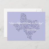 テキサス州ブルーボンネットワイルドフラワーポストカード ポストカード (正面/裏面)