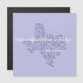 テキサス州ブルーボンネットワイルドフラワーメッセージテキサス州プレゼント (正面/裏面)