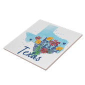 テキサス州ブルーボンネットワイルドフラワー タイル (側面)