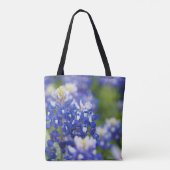 テキサス州ブルーボンネット開花トート トートバッグ (裏面)