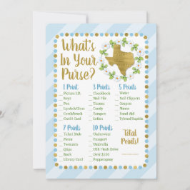 テキサス州ブルー金ゴールド財布シャワーゲームの内容