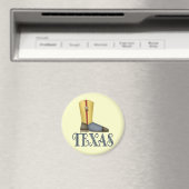 テキサス州ブーツデザインギフト マグネット (インサイチュ (食洗機))