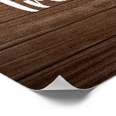 テキサス州ブーツ素朴女性のカーボーイ誕生日スイーツトリート ポスター (角)