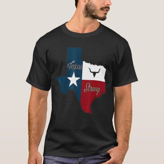 テキサス州プライドストロングライクテキサス州誇りを持ったテキサス州州ロ Tシャツ (正面)