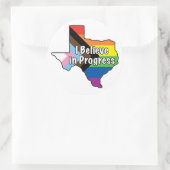 テキサス州プライド信じI進行中 ラウンドシール (バッグ)