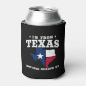 テキサス州プライド-テキサス州ミーム-テキサス州州旗 缶クーラー (缶正面)