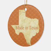 テキサス州ベビー第1回クリスマスフォトオーナメント セラミックオーナメント (左)