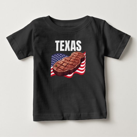 テキサス州ベビー素晴らしジャージーダーク ベビーTシャツ (正面)
