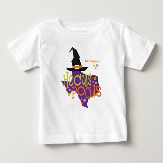 テキサス州ホカスポカスハロウィーン ベビーTシャツ (正面)