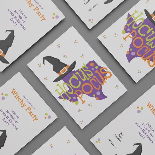 テキサス州ホカスポカスハロウィーン 招待状