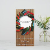 テキサス州ホットペッパーリースウッドクリスマスカード シーズンカード (スタンド正面)