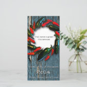 テキサス州ホットペッパーリースブルーウッドクリスマスカード シーズンカード (スタンド正面)