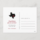 テキサス州ホリデー引越し案内はがき シーズンポストカード (裏面)