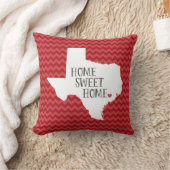 テキサス州ホームスイートホーム州シェブロン装飾用クッション クッション (ブランケット)