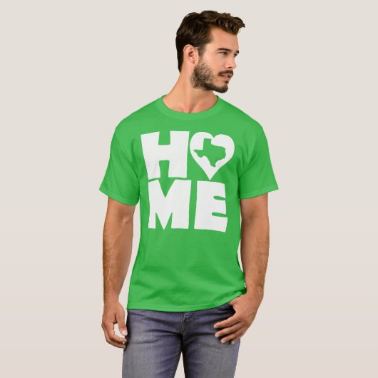 テキサス州ホームハート州ティーズTシャツ Tシャツ (正面フル)