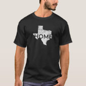 テキサス州ホームマップ州のプライド Tシャツ (正面)