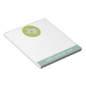 テキサス州ホーム州ラブウィズオプションカスタムハート ノートパッド (アングル)