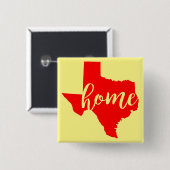 テキサス州ホーム#USAPatriotGraphics ©WhiteTigerLLC.Com 缶バッジ (正面&裏面)
