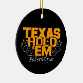 テキサス州ホールエムトランプのポーカーオーナメントカスタマイズ、 セラミックオーナメント (右)