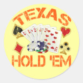 テキサス州ホールエム動揺して- ラウンドシール (正面)