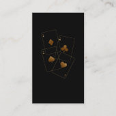 テキサス州ホールデムトランプのポーカープレーヤーカジノ賭博 名刺 (正面)