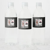 テキサス州ホールデムトランプのポーカー聞こえない私遊トランプのポーカー ペットボトルラベル (ボトル)