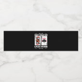 テキサス州ホールデムトランプのポーカー聞こえない私遊トランプのポーカー ペットボトルラベル (シングルラベル)