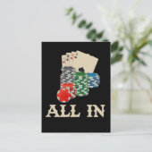 テキサス州ホールドエムトランプのポーカープレイヤーカジノギャンブラー ポストカード