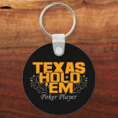 テキサス州ホールドエムトランプのポーカー キーホルダー (正面)