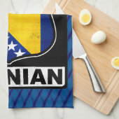 テキサス州ボスニア系アメリカ人サインタオル キッチンタオル (四つ折り)