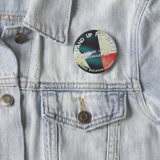 テキサス州ボタンを擁護して下さい 缶バッジ (インサイチュ)