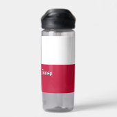 テキサス州ボトル愛国的テキサス州国旗 ウォーターボトル (背面)