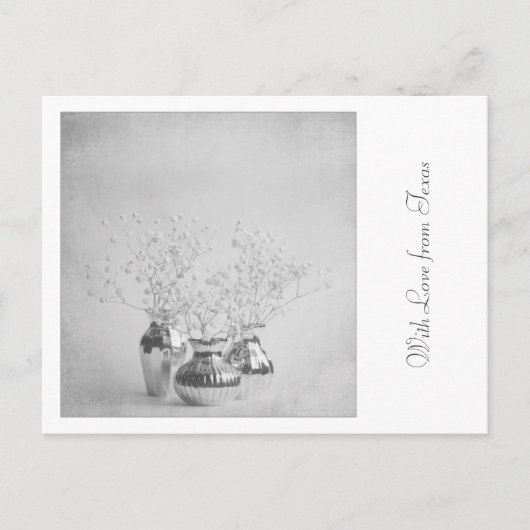 テキサス州ポストカードからの愛と – フローラ対称性 ポストカード (正面)