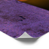 テキサス州ポンプジャックスサンセット ポスター (角)