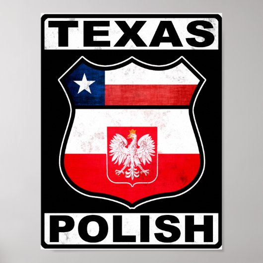 テキサス州ポーランドアメリカ人 ポスター (正面)