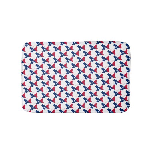 テキサス州マップローンスター州装飾 バスマット (正面)