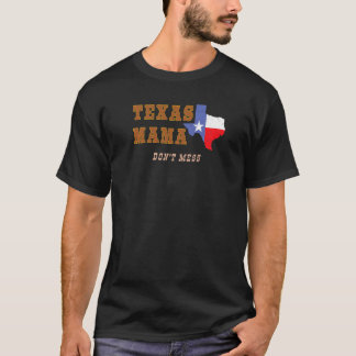 テキサス州ママ状態フラグのアウトラインママSa Tシャツ
