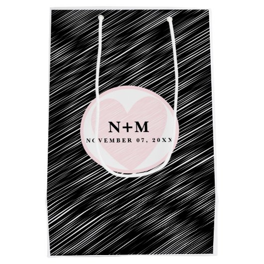 テキサス州ミニマル結婚主義テシャンの歓迎 ミディアムペーパーバッグ (裏面)