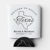 テキサス州ミニマ結婚リスト歓迎 缶クーラー (裏面)