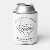 テキサス州ミニマ結婚リスト歓迎 缶クーラー (缶裏面)
