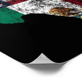 テキサス州メキシコアメリカ国旗Cinco De Mayo Mexican T ポスター (角)